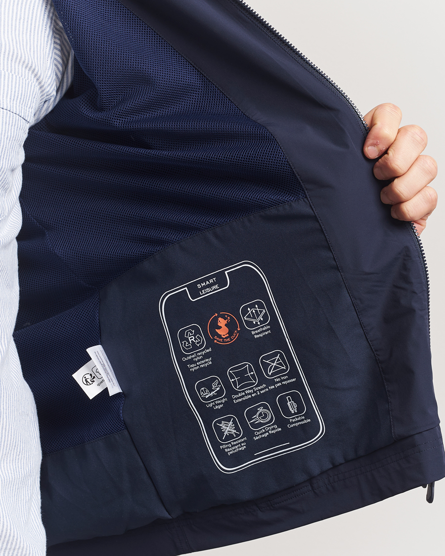 Heren | Jassen | Save The Duck | Saxon Lightweight Stretch Jacket Navy Blue