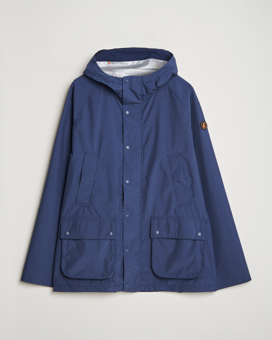 Heren | Jassen | Save The Duck | Ghibli Wind/Water Resistant Hooded Jacket Navy Blue