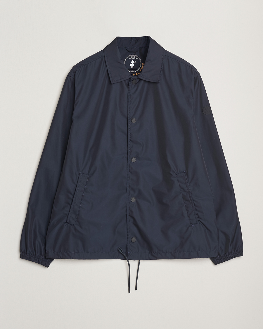Heren | Jassen | Save The Duck | Prince Wind/Water Resistant Coach Jacket Blue Black