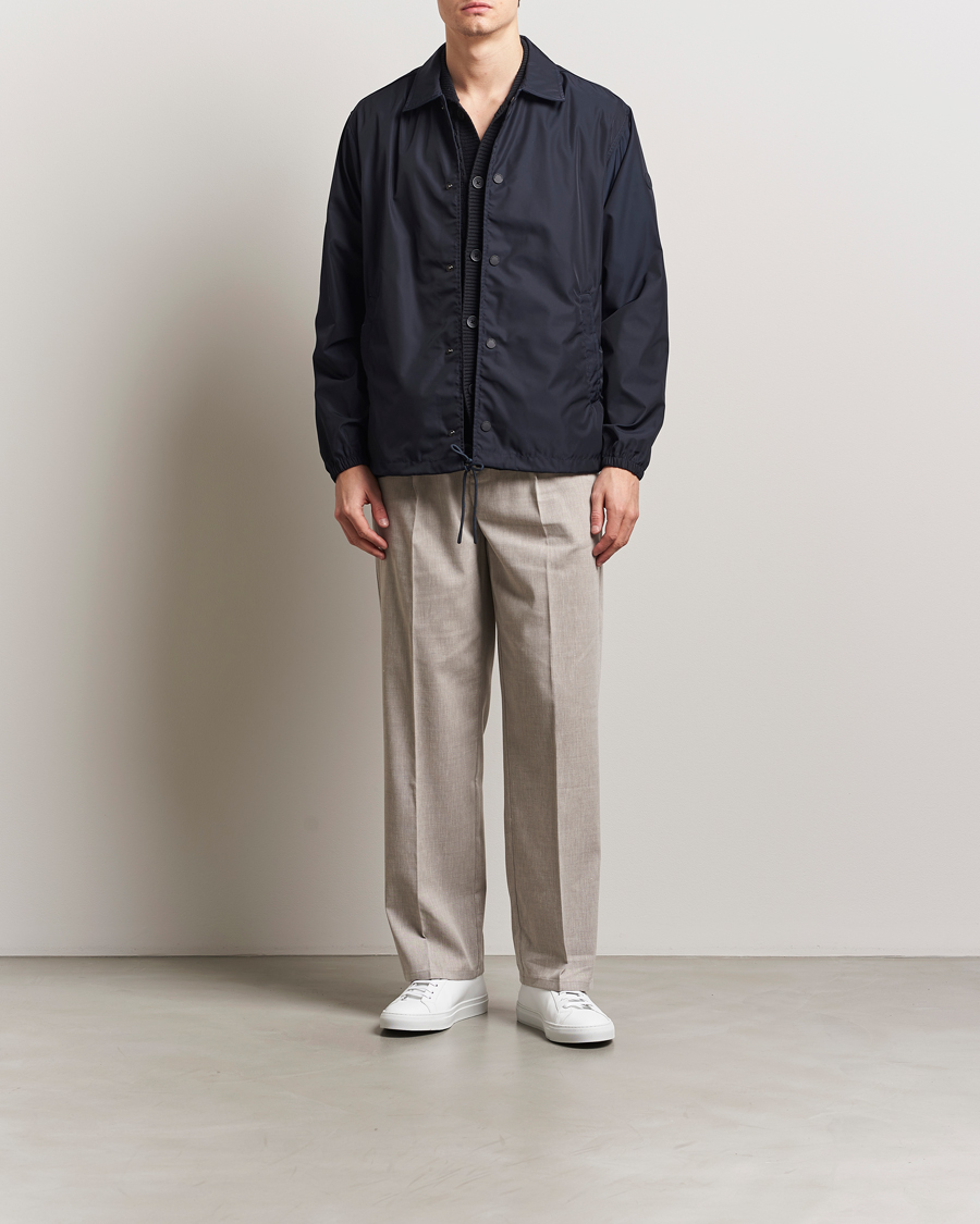 Heren | Jassen | Save The Duck | Prince Wind/Water Resistant Coach Jacket Blue Black
