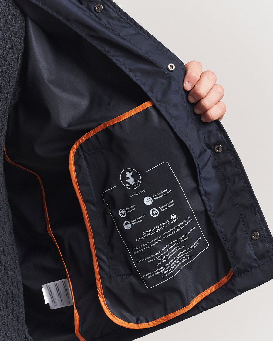 Heren | Jassen | Save The Duck | Prince Wind/Water Resistant Coach Jacket Blue Black