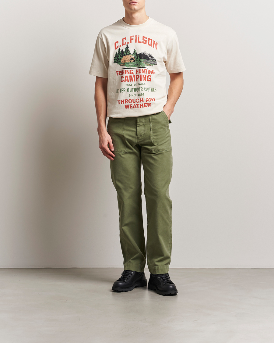 Heren | Broeken | Filson | Field Supply Pants Washed Green