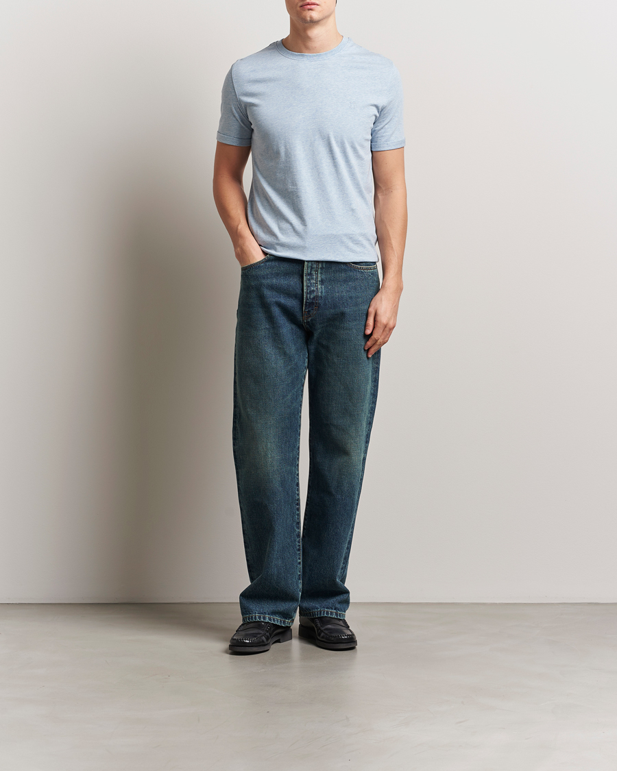 Heren | T-shirts | LES DEUX | Nørregaard Tonal T-Shirt Xenon Blue Melange