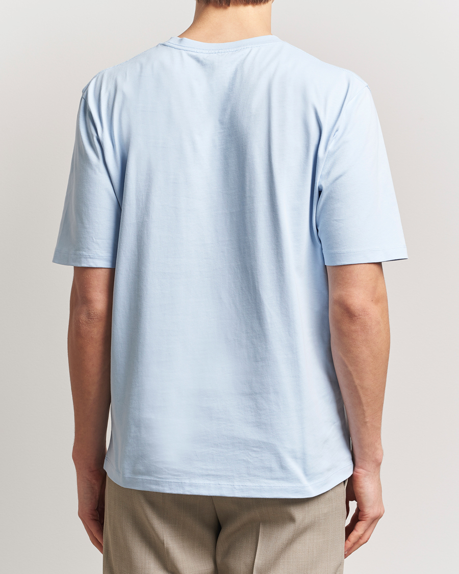 Heren | T-shirts | Tiger of Sweden | Pro Cotton Logo T-Shirt Light Blue