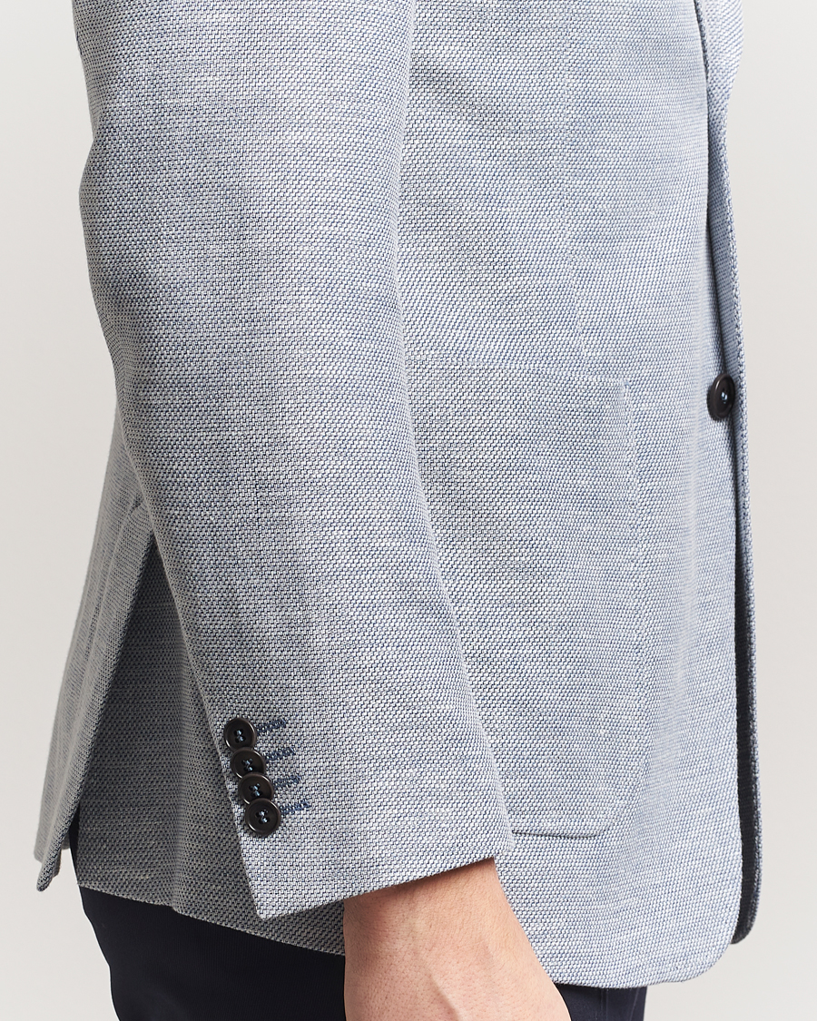 Heren | Blazers | Tiger of Sweden | Justin Linen/Cotton Structured Blazer Deep Blue
