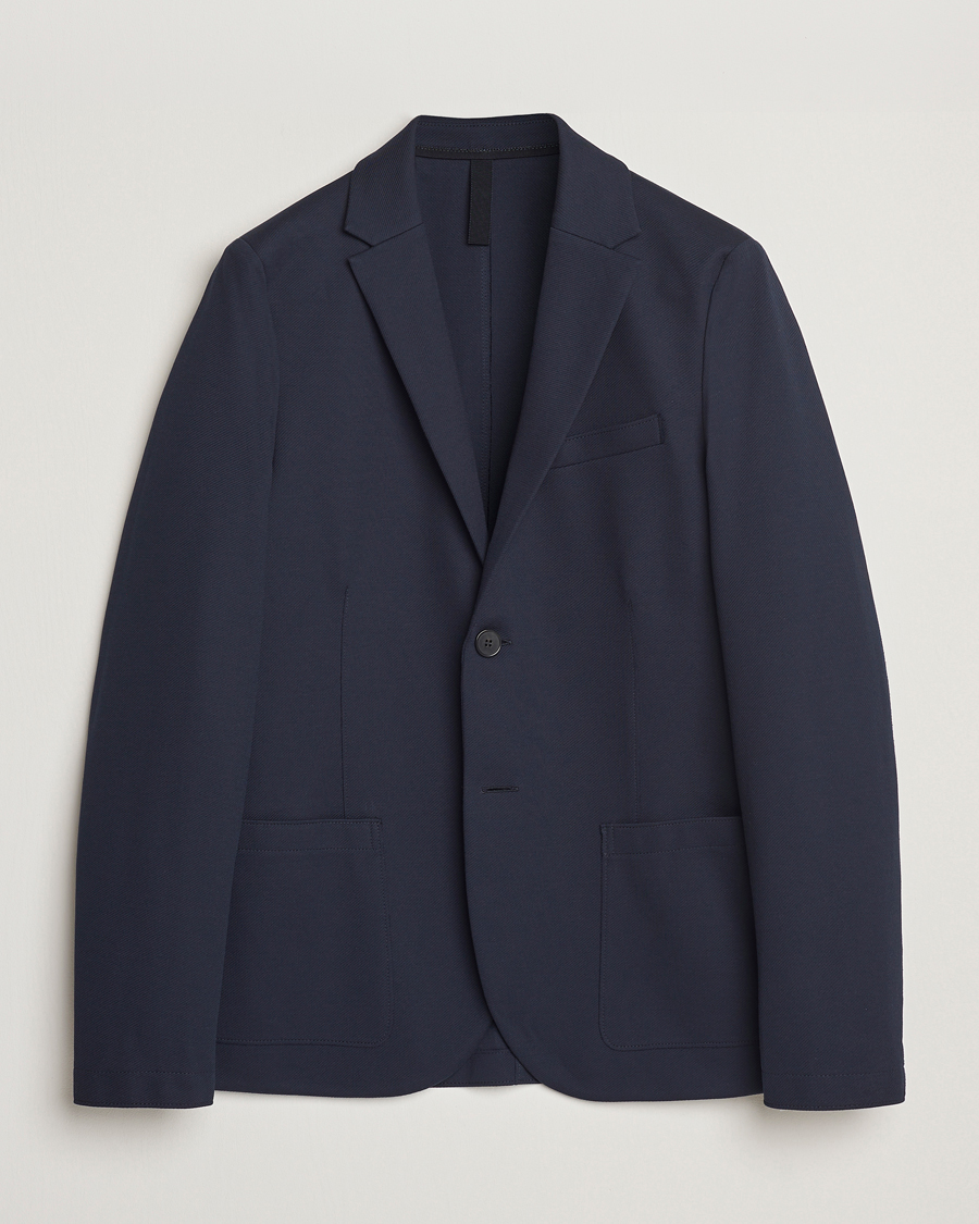 Heren | Blazers | Harris Wharf London | Loro Piana Cavalry Twill Blazer Navy Blue