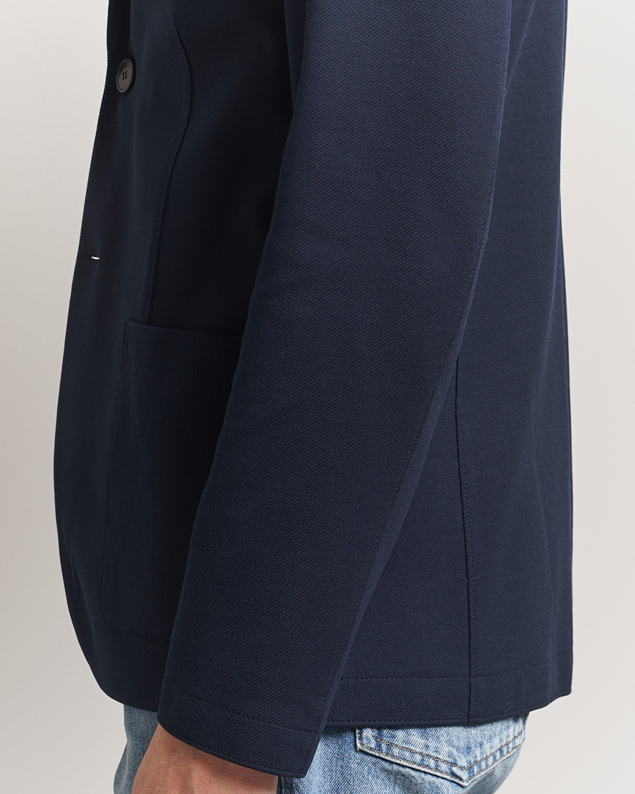 Heren | Blazers | Harris Wharf London | Loro Piana Cavalry Twill Blazer Navy Blue