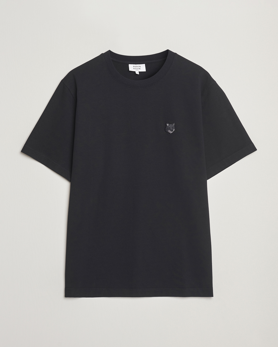 Heren | T-shirts | Maison Kitsuné | Tonal Fox Head T-Shirt Black