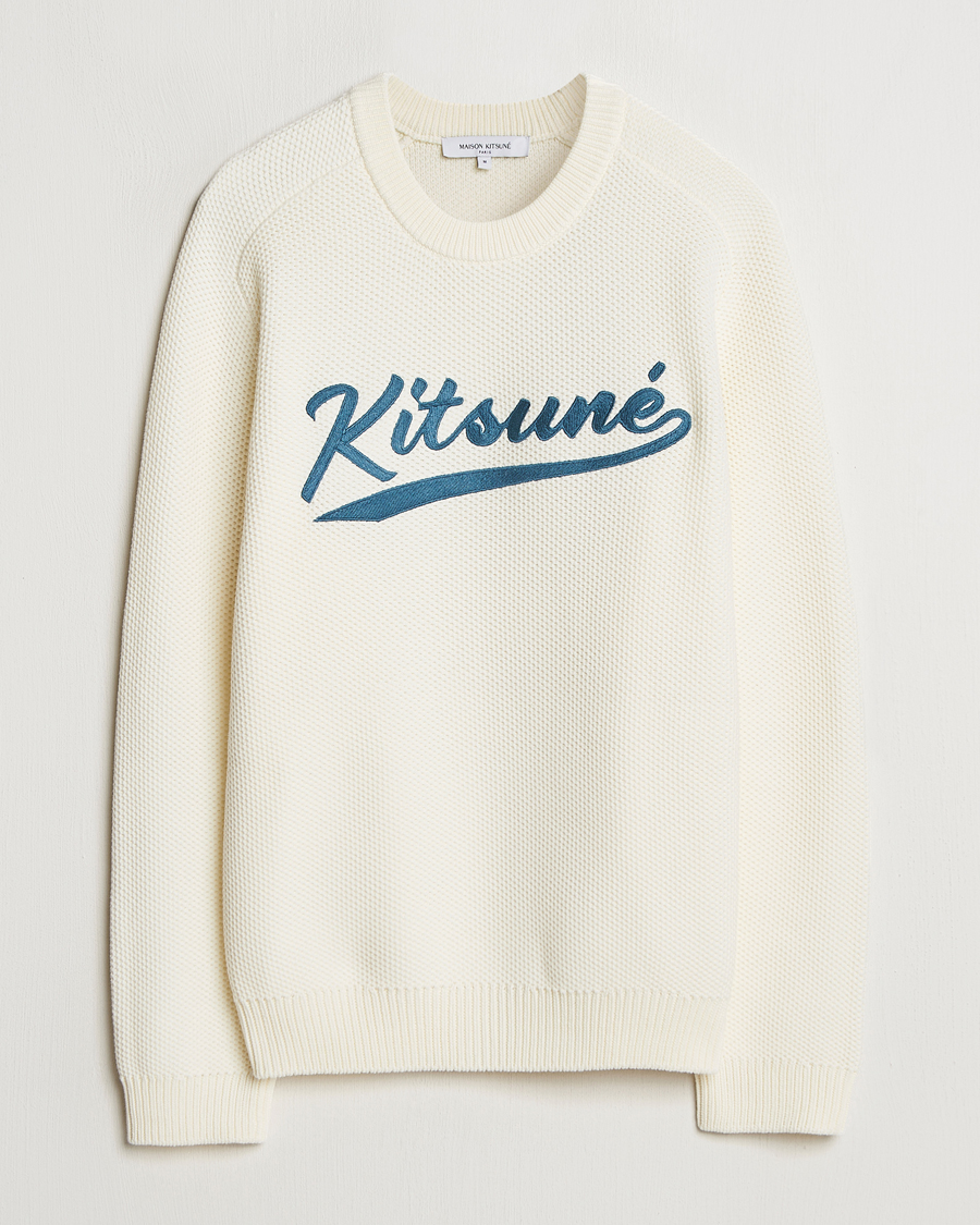 Heren | Truien | Maison Kitsuné | Varsity Embroidered Sweater Milk