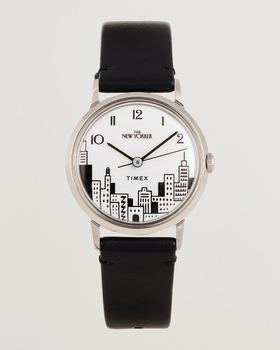 Heren | Timex Timex X New Yorker Marlin Hand Wind 34mm White Dial | Timex | X New Yorker Marlin Hand Wind 34mm White Dial