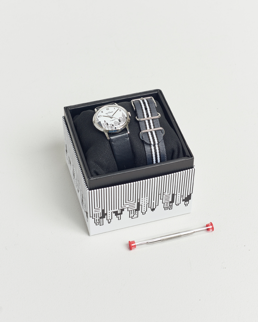 Heren | Timex Timex X New Yorker Marlin Hand Wind 34mm White Dial | Timex | X New Yorker Marlin Hand Wind 34mm White Dial