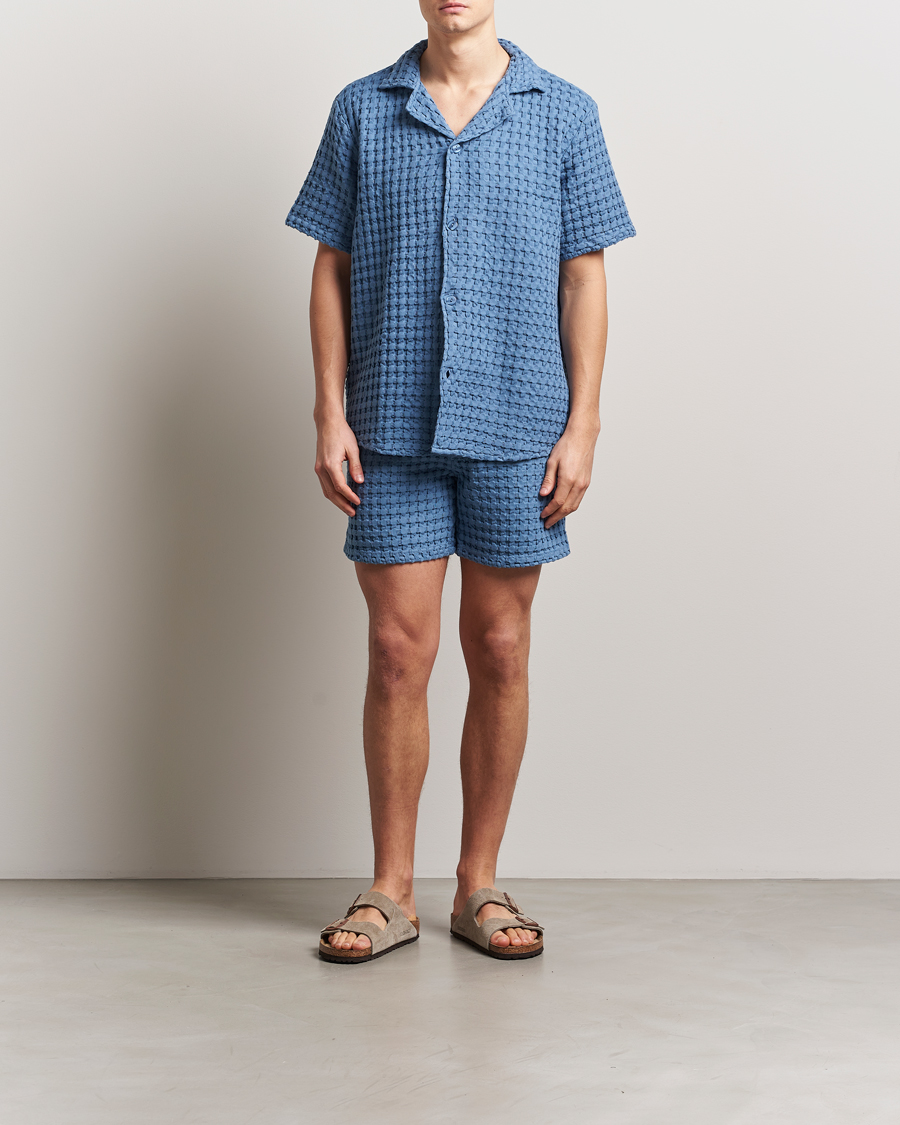 Heren | Overhemden | OAS | Cuba Waffle Shirt Coronet