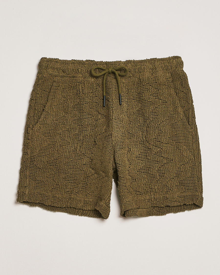 Heren | Korte broek | OAS | Cuba Crochet Shorts Pine Verve