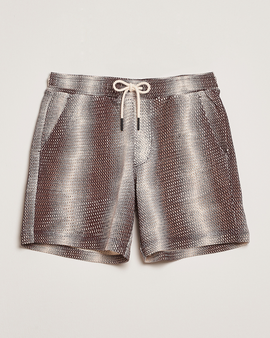 Heren | Korte broek | OAS | Cotton Net Shorts Merlot Echo