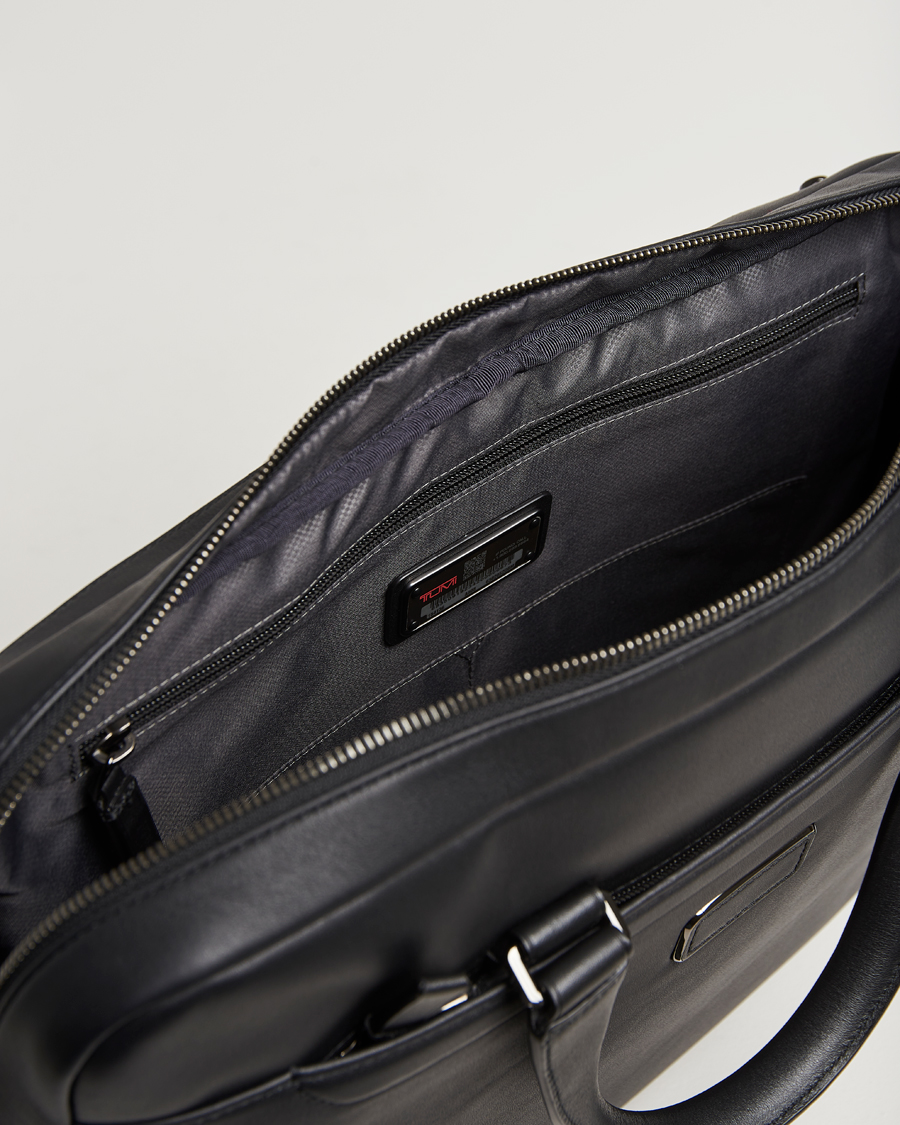 Heren | TUMI Harrison Avondale Top Zip Briefcase Black | TUMI | Harrison Avondale Top Zip Briefcase Black