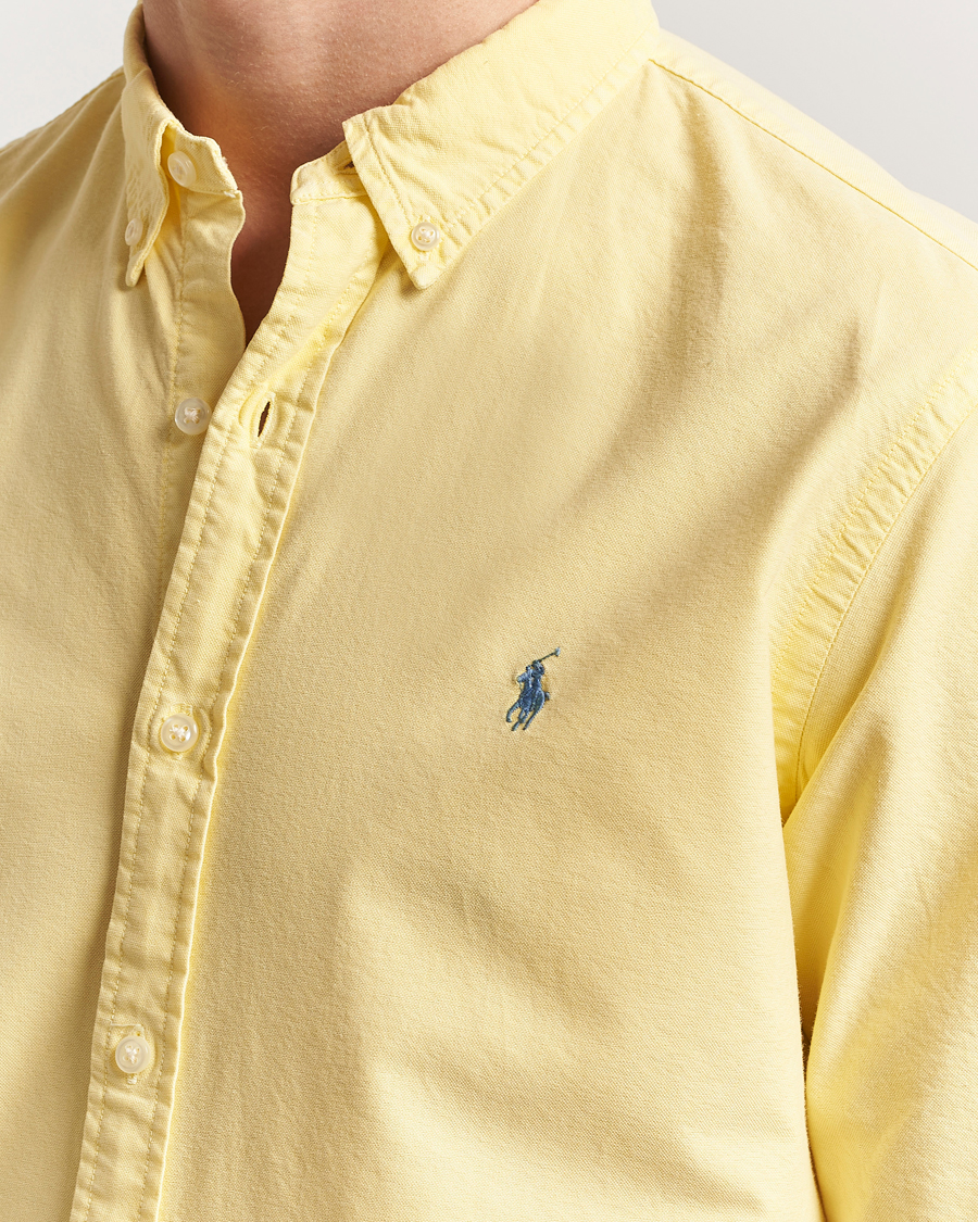 Heren | Overhemden | Polo Ralph Lauren | Slim Fit Garment Dyed Oxford Shirt Wicket Yellow