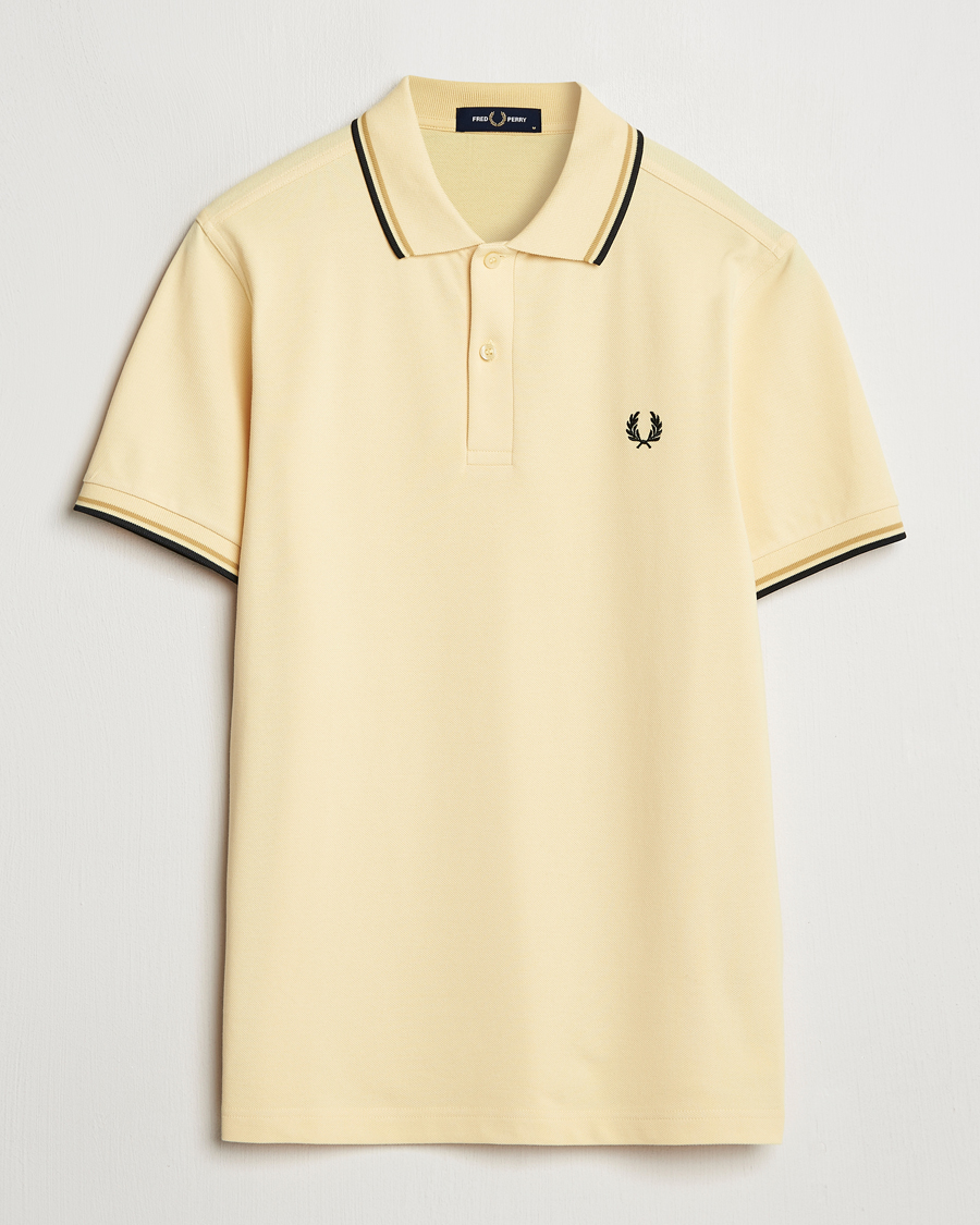 Heren | Polo's | Fred Perry | Twin Tipped Polo Shirt Yellow