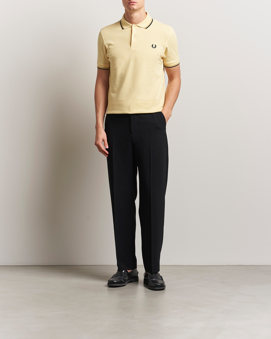 Heren | Polo's | Fred Perry | Twin Tipped Polo Shirt Yellow