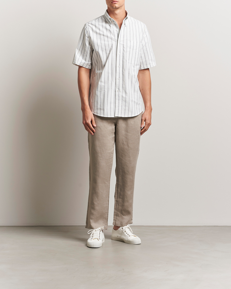 Heren | Broeken | Samsøe Samsøe | Jabari Linen Drawstring Trousers Greige