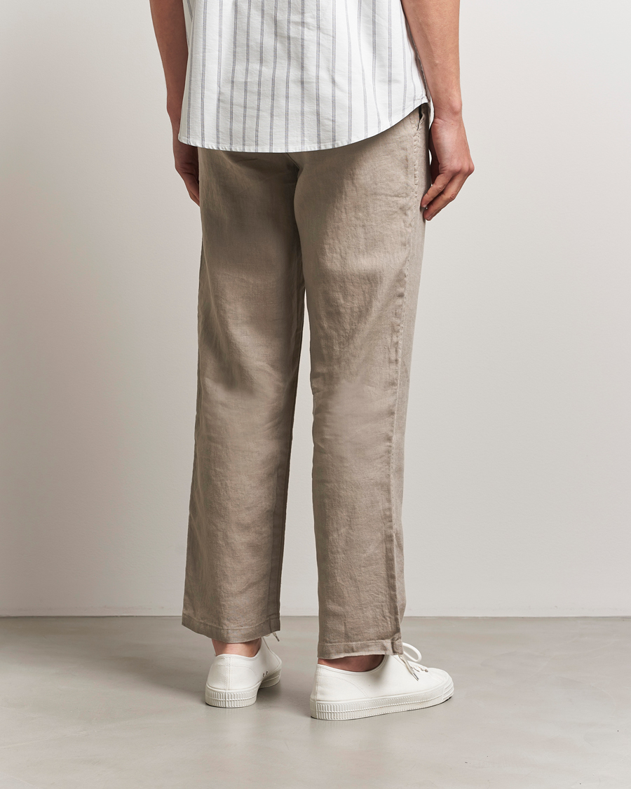 Heren | Broeken | Samsøe Samsøe | Jabari Linen Drawstring Trousers Greige
