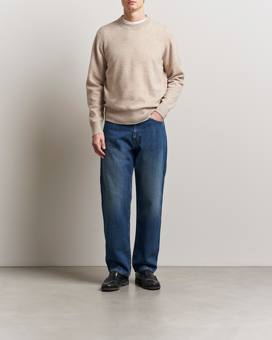 Heren | Truien | A Day's March | Marlow Cashmere Blend Sweater Sand