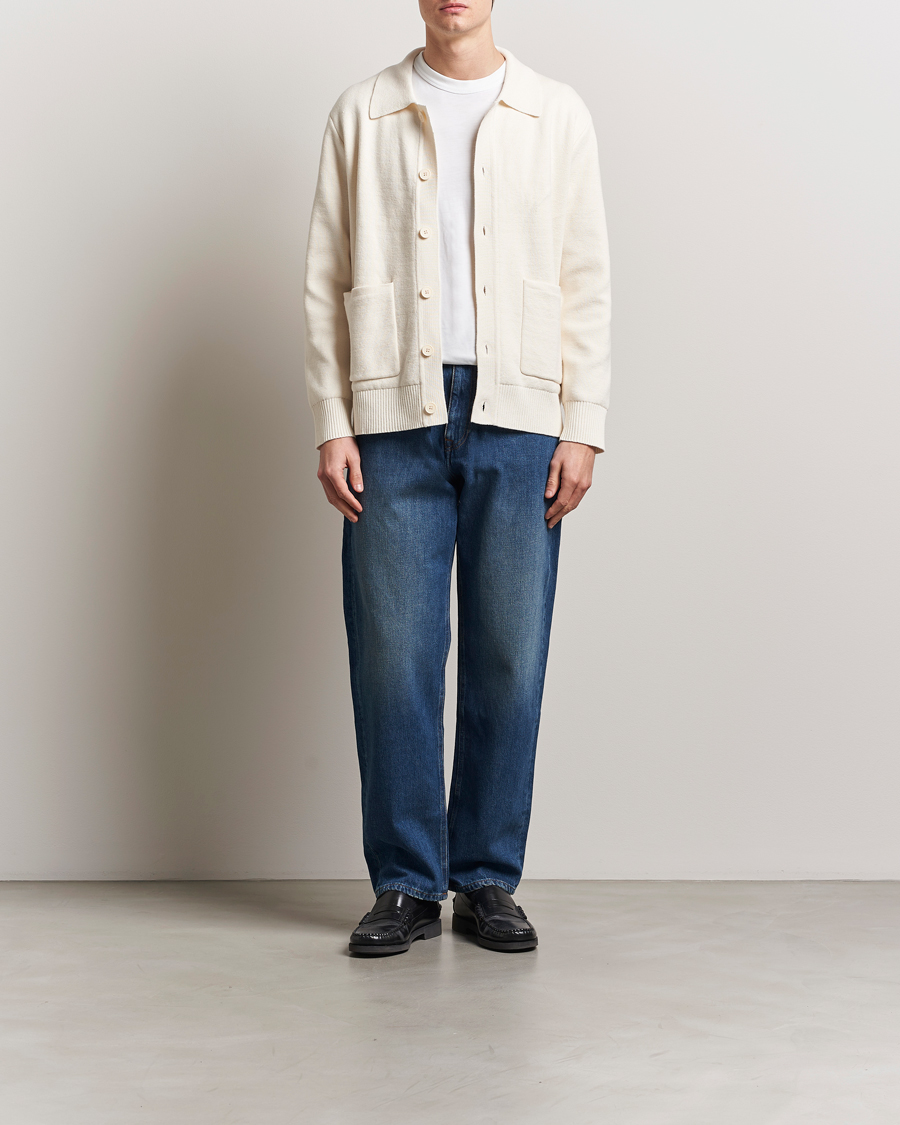 Heren | Truien | A Day's March | Holt Cardigan Off White