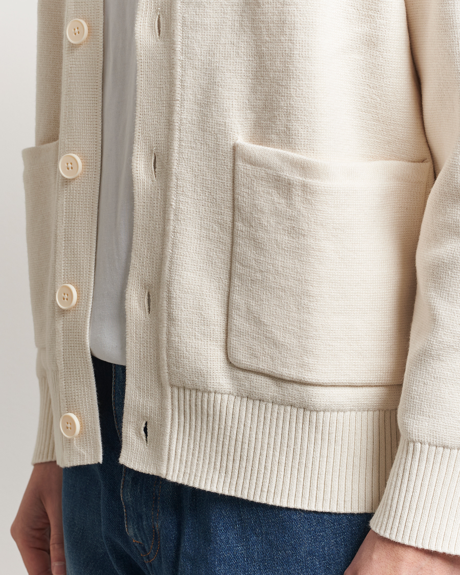 Heren | Truien | A Day's March | Holt Cardigan Off White