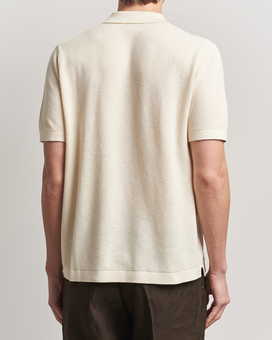 Heren | Truien | A Day's March | Yamu Structure Short Sleeve Off White