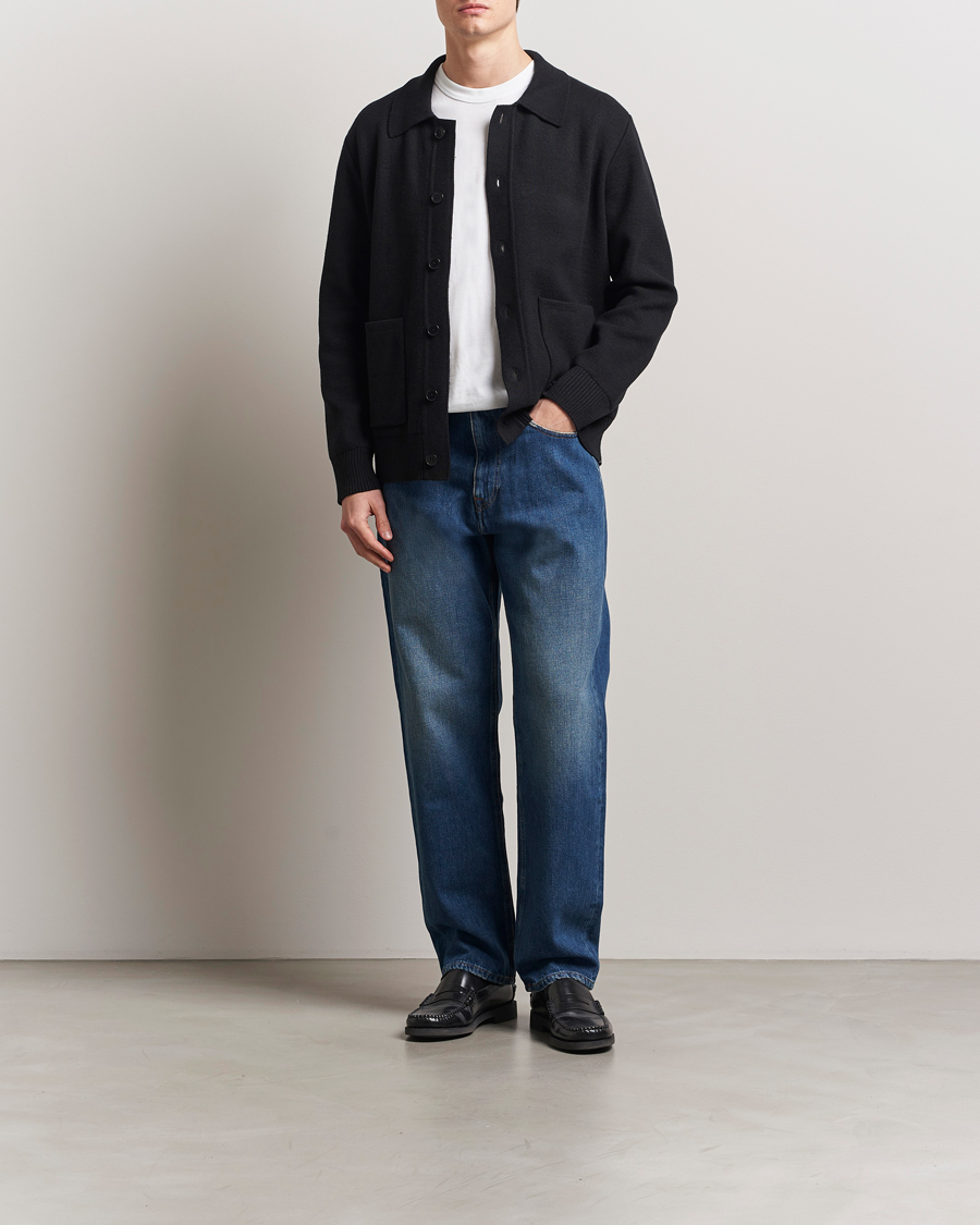 Heren | Jeans | A Day's March | Denim Nr3 Straight Fit Worn Mid Blue