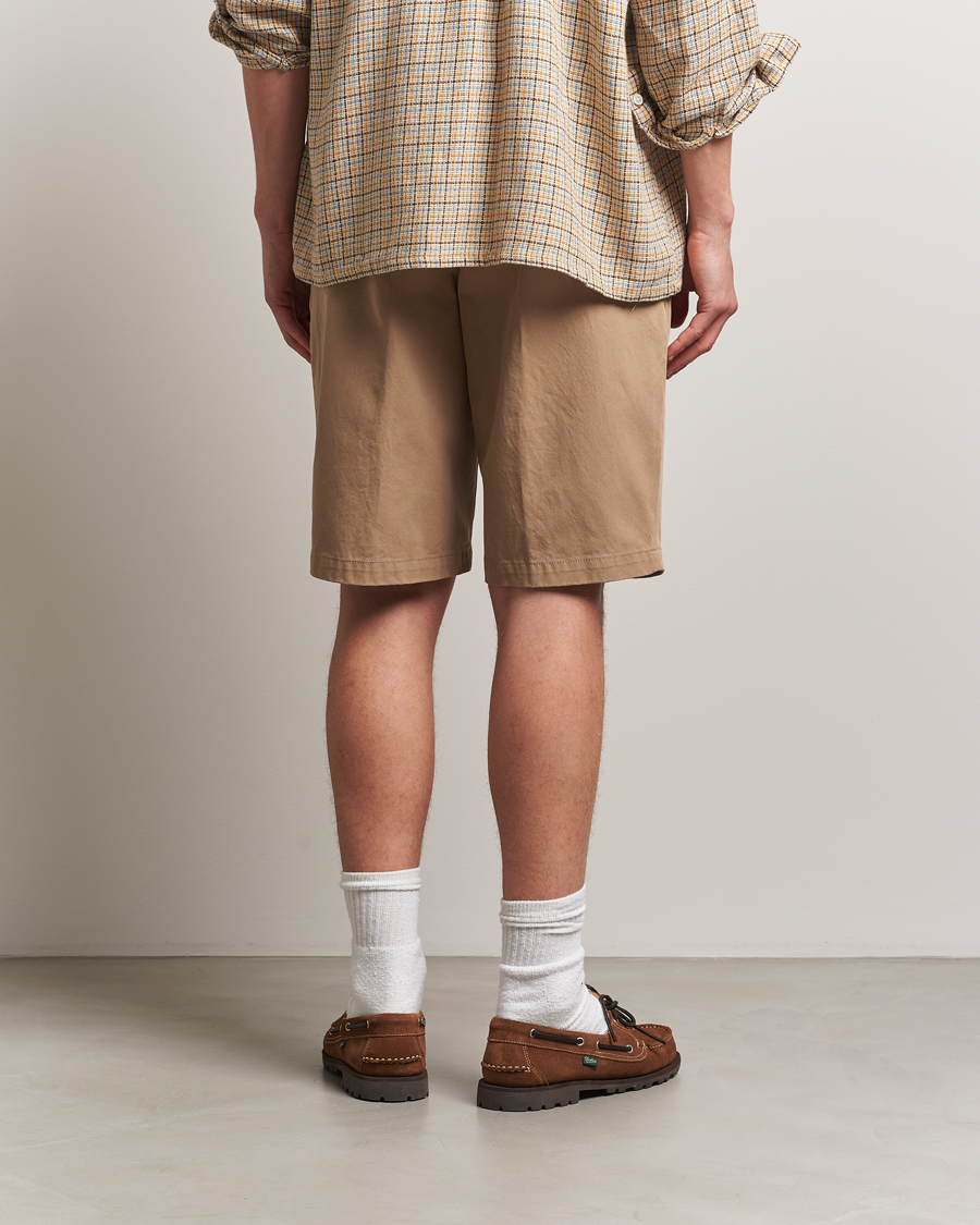 Heren | Korte broek | BEAMS PLUS | Pleated Twill Shorts Khaki