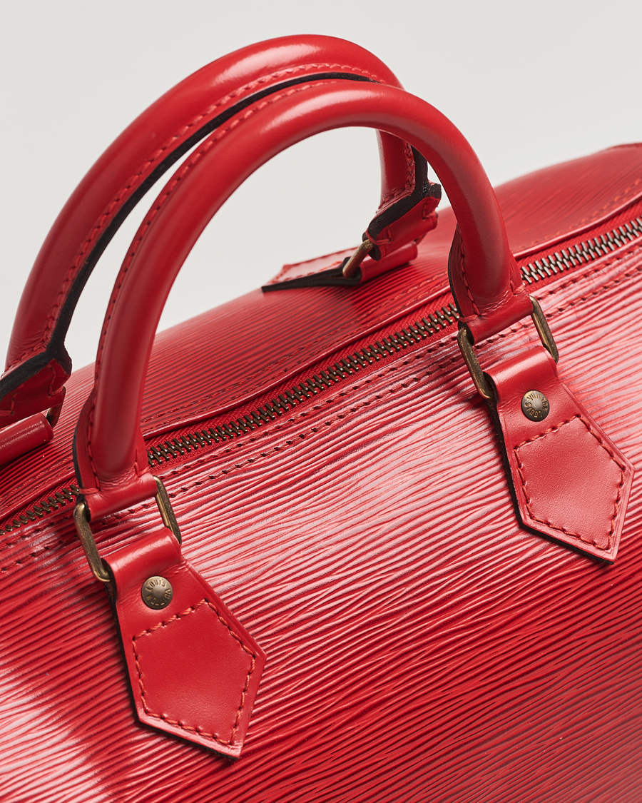Heren | Louis Vuitton Pre-Owned Speedy 30 Handbag Epi Leather Red | Louis Vuitton Pre-Owned | Speedy 30 Handbag Epi Leather Red