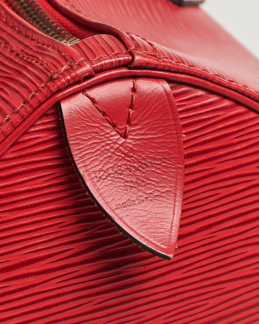 Heren | Louis Vuitton Pre-Owned Speedy 30 Handbag Epi Leather Red | Louis Vuitton Pre-Owned | Speedy 30 Handbag Epi Leather Red