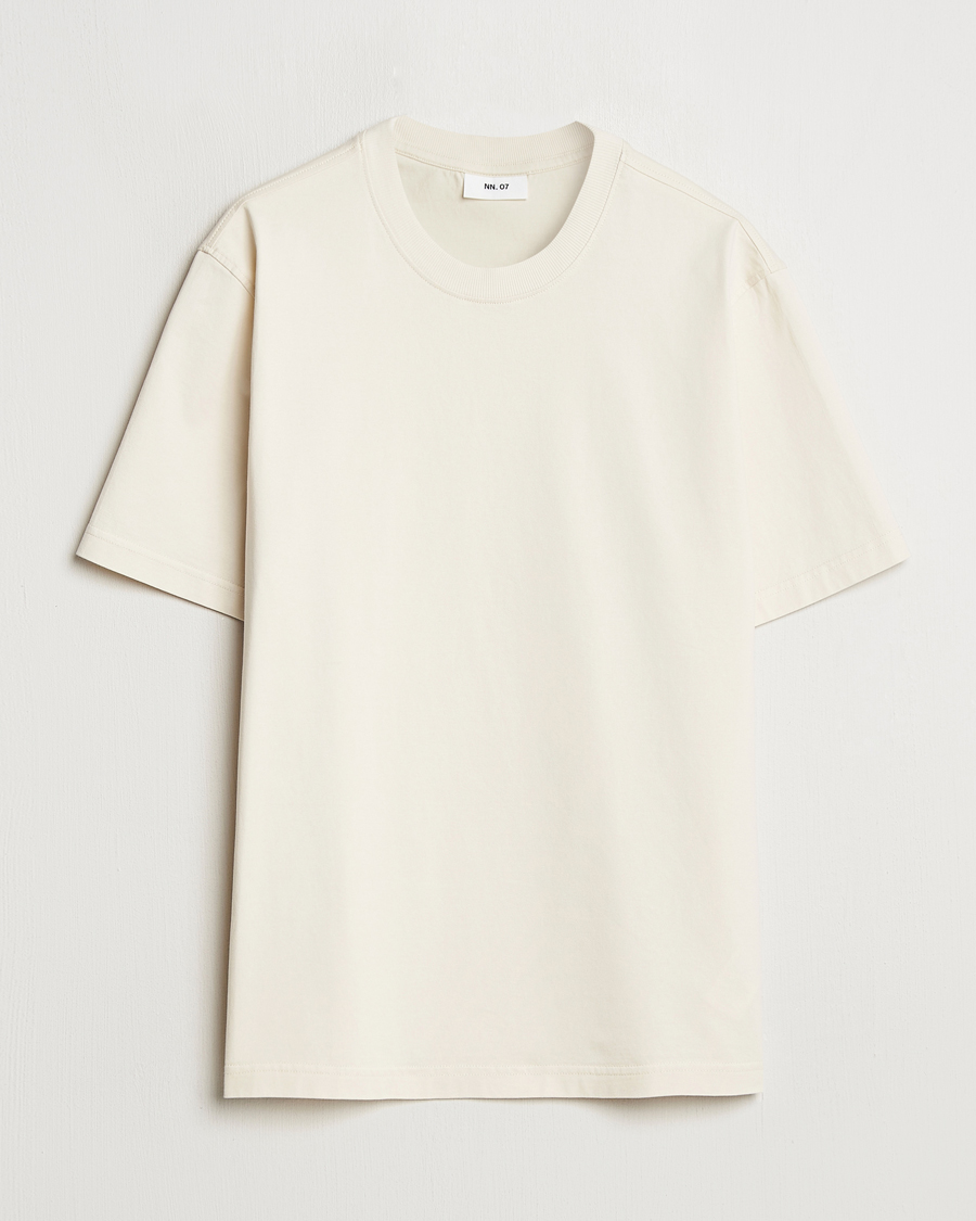 Heren | T-shirts | NN07 | Abel Crew Neck T-Shirt Ivory