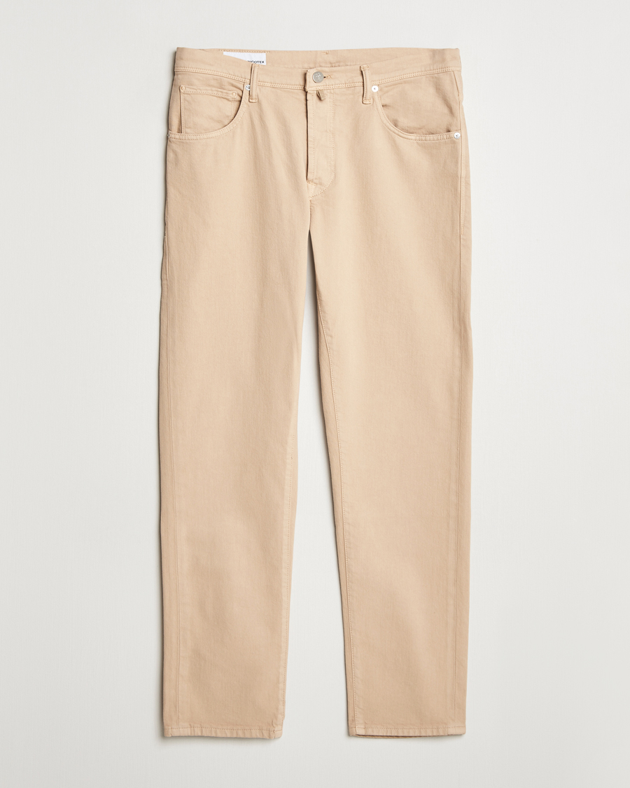 Heren | Broeken | Incotex | 5-Pocket Cotton Stretch Pants Beige