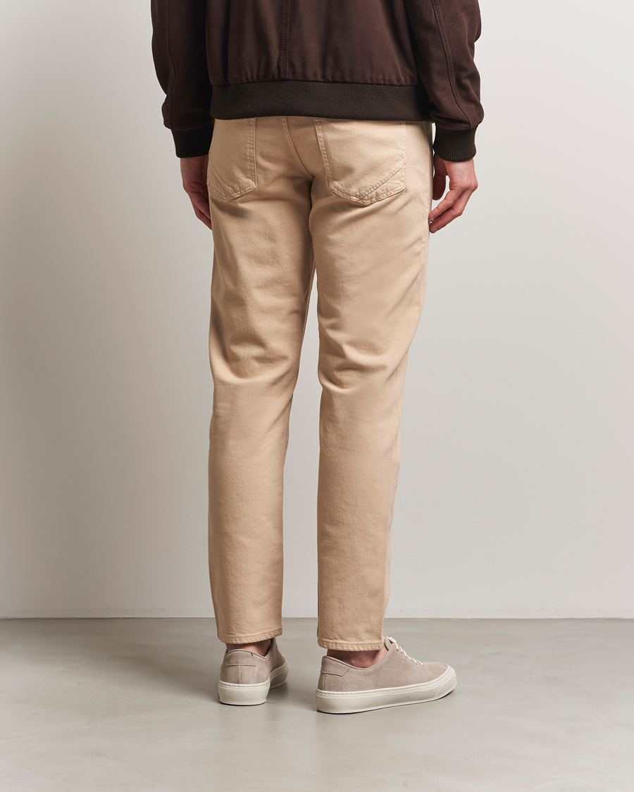 Heren | Broeken | Incotex | 5-Pocket Cotton Stretch Pants Beige