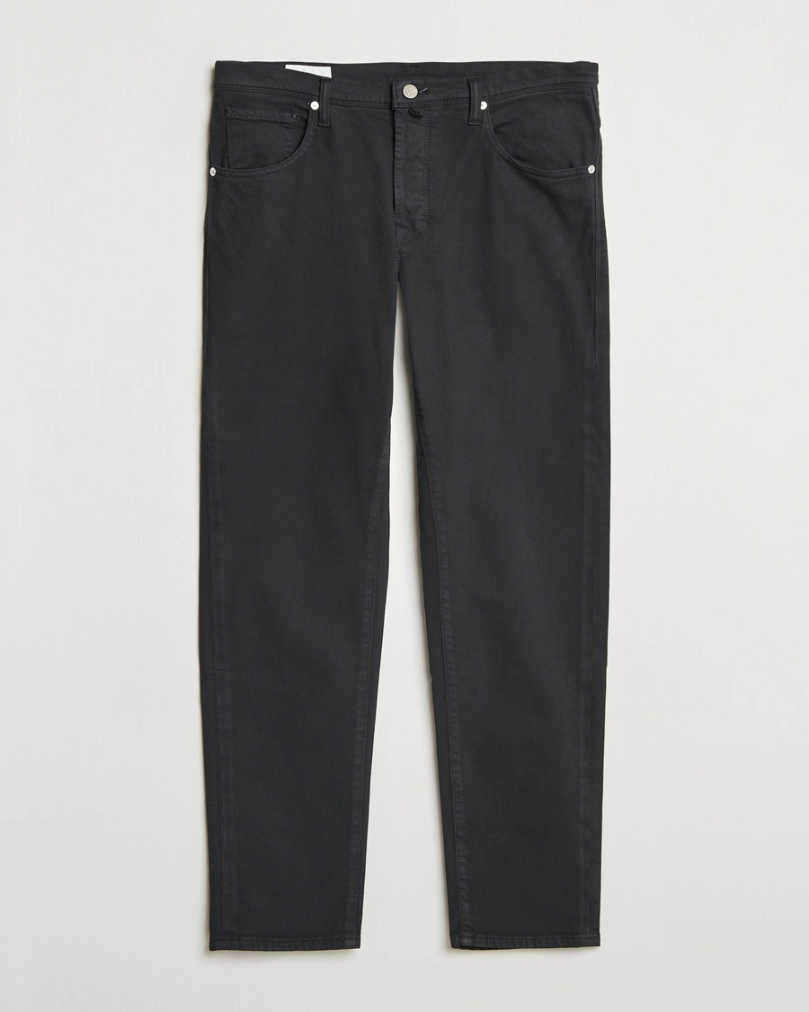 Heren | Broeken | Incotex | 5-Pocket Cotton Stretch Pants Black
