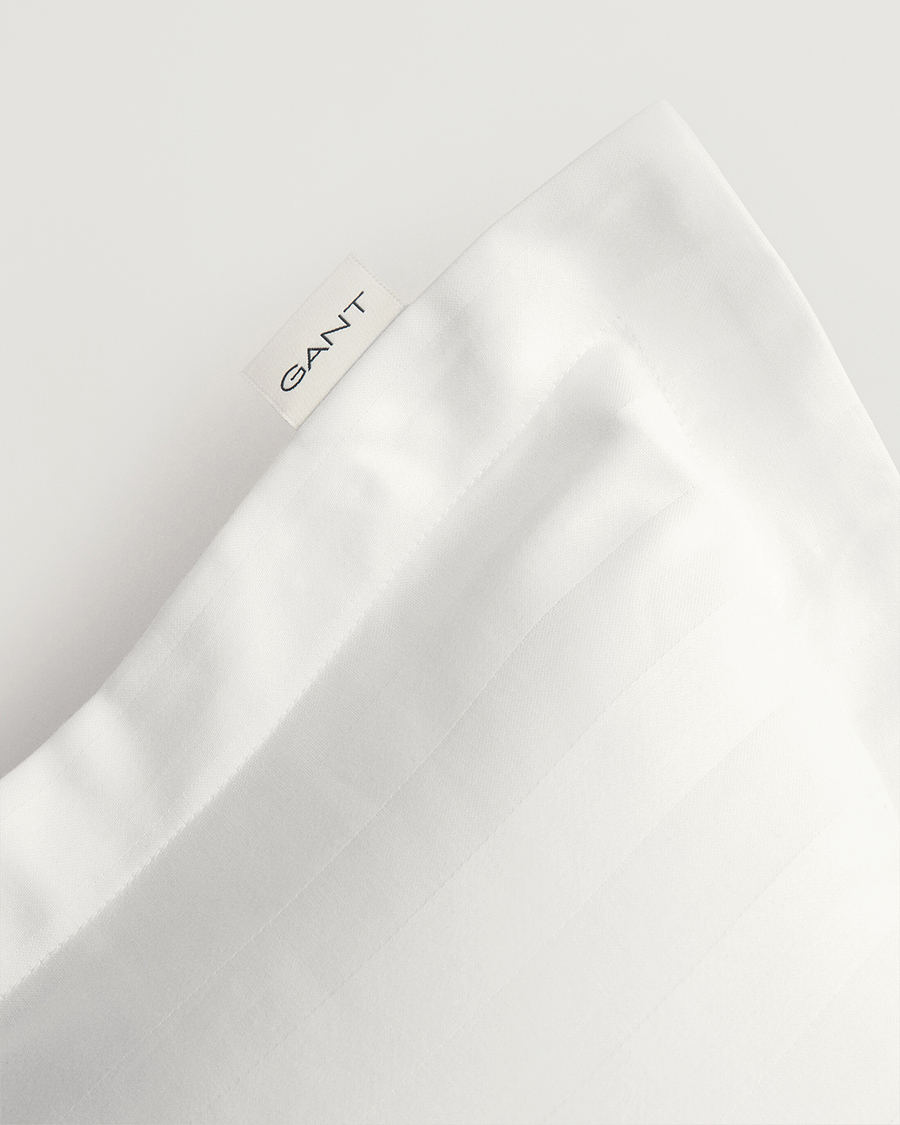 Heren | Thuis | GANT | Sateen Striped Duvet & Pillowcase Set White