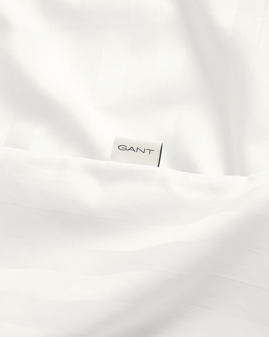 Heren | Thuis | GANT | Sateen Striped Duvet & Pillowcase Set White